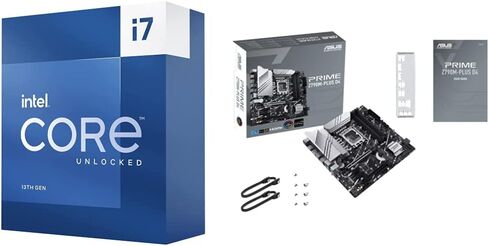 معالج سطح المكتب Intel Core i7-13700K واللوحة الأم ASUS Prime Z790M-Plus D4 LGA 1700(Intel® 12th & 13th Gen) microATX in Saudi Arabia