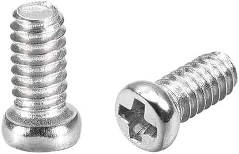 Uxcell M2x6mm فيليبس برغي السحابة أسود 2.8x1.1 مللي متر برغي رئيس لأجهزة الكمبيوتر المحمول PC TV مروحة التبديل 100 قطعة in Kuwait