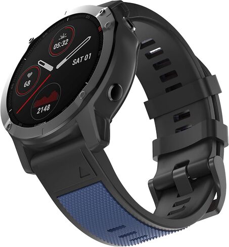OVERSTEP Compatible with Fenix 5 Watch Band for Garmin Fenix 5 Plus/Fenix 6/Fenix 6 Pro/Fenix 7/Forerunner 935/Forerunner 945/Approach S62/Quatix 5, Green in Saudi Arabia
