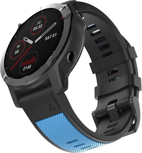OVERSTEP Compatible with Fenix 5 Watch Band for Garmin Fenix 5 Plus/Fenix 6/Fenix 6 Pro/Fenix 7/Forerunner 935/Forerunner 945/Approach S62/Quatix 5, Green in Saudi Arabia