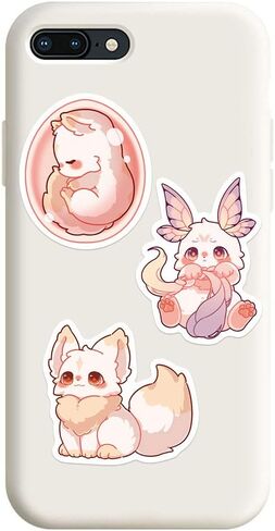 ملصقات حيوانات كرتونية لطيفة، ملصقات Kawaii Fantasy Anime، 50 قطعة من ملصقات الفينيل المقاومة للماء لزجاجة المياه والكمبيوتر المحمول والهاتف والجيتار ومجلة الأمتعة، ملصقات مخلوق Kawaii لطيفة للأطفال والمراهقين والفتيات (خيال) in Kuwait