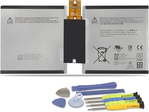 MULS G3HTA003H Replacement Battery for Microsoft Surface 3 Gen Model 1645 Tablet G3HTA004H G3HTA007H Installation Tools 3.78V 7270mAh 27.5Wh in Saudi Arabia