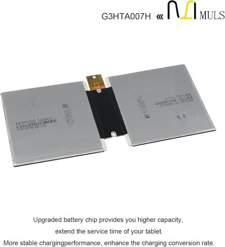 MULS G3HTA003H Replacement Battery for Microsoft Surface 3 Gen Model 1645 Tablet G3HTA004H G3HTA007H Installation Tools 3.78V 7270mAh 27.5Wh in Saudi Arabia