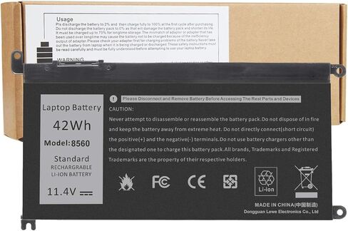 Fancy Buying 42Wh WDX0R Laptop Battery for dell Inspiron 15 5565 5567 5568 5578 7560 7570 7579 7569, 13 5368 5378 5379 7368 7378, 17 5000 5765 5767 5770, 14 7460 Fits 3CRH3 T2JX4 FC92N CYMGM in Saudi Arabia