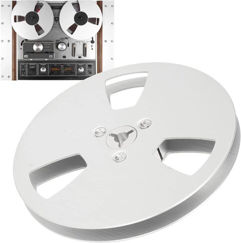 1/4 5 Inch Empty Tape Reel, 3 Holes Universal Open Reel Sound Tape Empty Reel, Aluminum Take Up Reel to Reel Small Nab, Opening Machine Part in Saudi Arabia