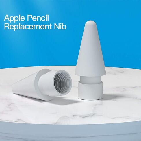 AWINNER Replacement Tips Compatible for Apple Pencil 1st & 2nd Generation 4 Pack - Precise Stylus Nib for iPad Pro Pencil, Smooth Writing Drawing Pen Tip, Compatible with Pencil Pro & Logitech Crayon in Kuwait