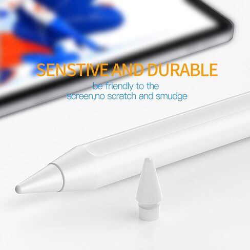 AWINNER Replacement Tips Compatible for Apple Pencil 1st & 2nd Generation 4 Pack - Precise Stylus Nib for iPad Pro Pencil, Smooth Writing Drawing Pen Tip, Compatible with Pencil Pro & Logitech Crayon in Kuwait