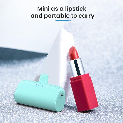 [2 Pack]Mini Portable Charger for iPhone 5200mAh,20W PD Fast Charging Power Bank for iPhone, Ultra-Compact Battery Pack Travel Portable Phone Charger Compatible with iPhone 14 13 12 11 X 8 7 6 Series in Saudi Arabia