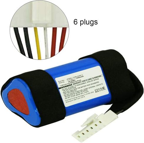 Palowextra 3.7V 10200mAh Battery Replacement for JBL Charge 4, Charge 4J, JBLCHARGE4BLUAM Speaker,1INR19/66-3, ID998, SUN-INTE-118 in Saudi Arabia