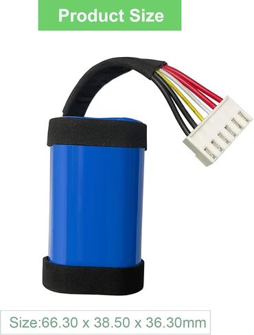 Palowextra 3.7V 10200mAh Battery Replacement for JBL Charge 4, Charge 4J, JBLCHARGE4BLUAM Speaker,1INR19/66-3, ID998, SUN-INTE-118 in Saudi Arabia