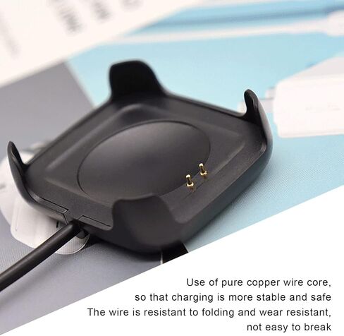 Zunate Smart Watch Charger, Watch Wireless Charging Cable Cord, Charger for Color Sports Smartwatch, Portable USB Charging Cable Compatible with Hw22 HW19 in Saudi Arabia
