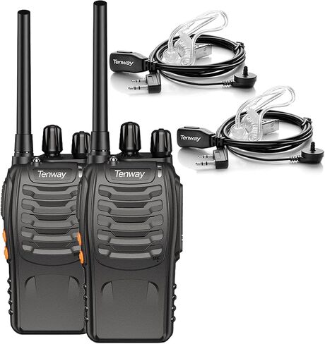 Walkie Talkies FRS Two Way Radio for Adults Long Range with Earpiece,VOX Handfree walkie Talkie Rechargeable with Type-c Charging, License Free Portable Two Way radios(2 Pack) in Saudi Arabia