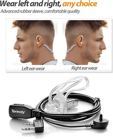 Walkie Talkies FRS Two Way Radio for Adults Long Range with Earpiece,VOX Handfree walkie Talkie Rechargeable with Type-c Charging, License Free Portable Two Way radios(2 Pack) in Saudi Arabia