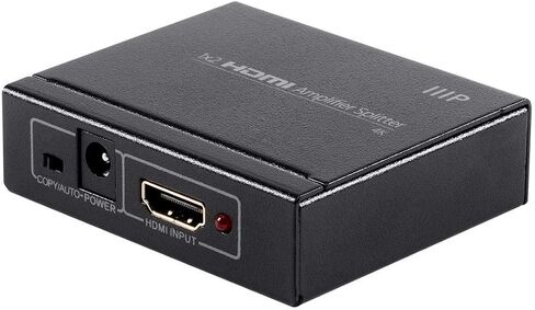 Monoprice Blackbird 4K 1x2 HDMI Amplifier Splitter |48-bit Deep Color, 3D Video Support (Compatible with PS4/5 Xbox Apple TV Fire Stick Roku Blu-Ray Player) in Saudi Arabia
