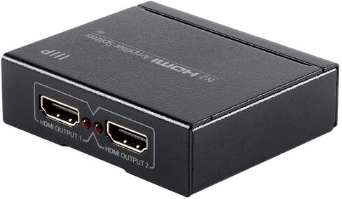 Monoprice Blackbird 4K 1x2 HDMI Amplifier Splitter |48-bit Deep Color, 3D Video Support (Compatible with PS4/5 Xbox Apple TV Fire Stick Roku Blu-Ray Player) in Saudi Arabia