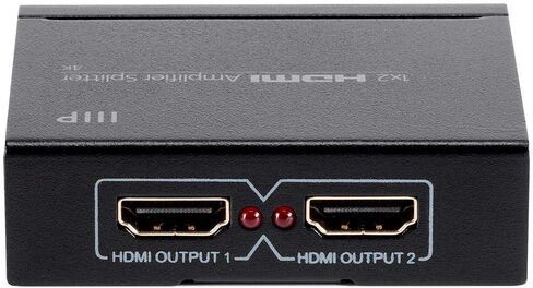 Monoprice Blackbird 4K 1x2 HDMI Amplifier Splitter |48-bit Deep Color, 3D Video Support (Compatible with PS4/5 Xbox Apple TV Fire Stick Roku Blu-Ray Player) in Saudi Arabia