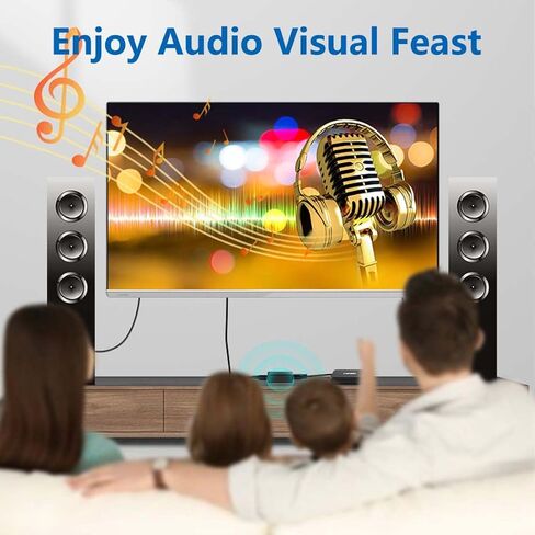 Cuxnoo HDMI Splitter 1 in 2 Out, Duplicate to Dual Monitors/Displays TV at Max 4k 30Hz with Audio for HDMI Source PC, Laptop, TV Box in Kuwait