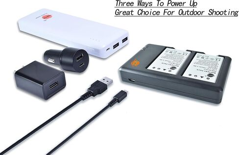 شاحن بطارية مزدوج سريع DSTE متوافق مع بطارية Nikon EN-EL5 ENEL5 وCoolPix 3700 4200 5200 5900 7900 P3 P4 P80 P90 P100 P500 P510 P520 P530 P5000 P5100 P6000 S10 in Saudi Arabia