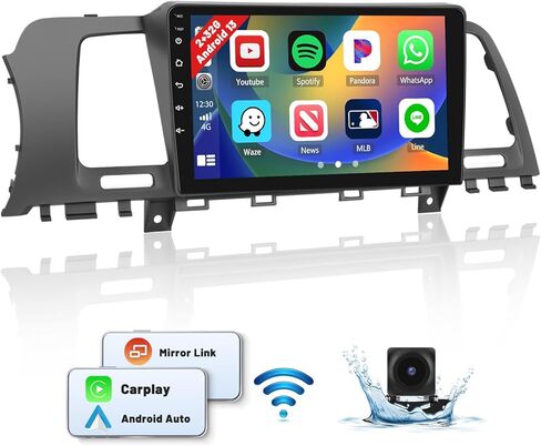 راديو السيارة Nissan Murano 2011-2014، 2G+32G Android 13 ستيريو مع Apple CarPlay Android Auto Mirror Link، Hikity 9 بوصة تعمل باللمس بلوتوث صوت السيارة مع WiFi HiFi in Kuwait