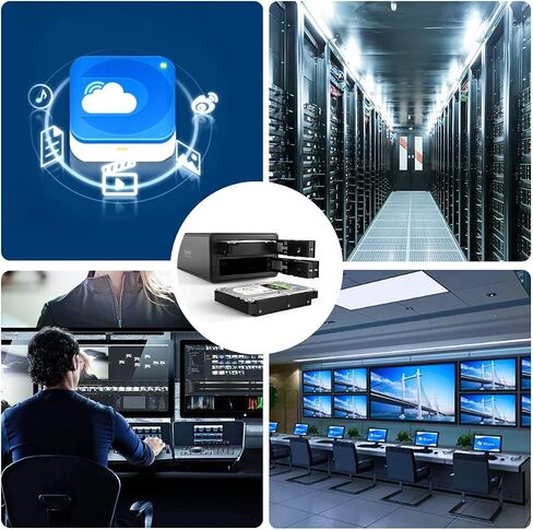 حاوية محرك الأقراص الصلبة الخارجية ORICO USB 3.0 إلى SATA 2 Bay مقاس 3.5 بوصة تدعم 32 تيرابايت (2 × 16 تيرابايت) حاوية تخزين بيانات توسيع من سبائك الألومنيوم - 9528U3 in Kuwait