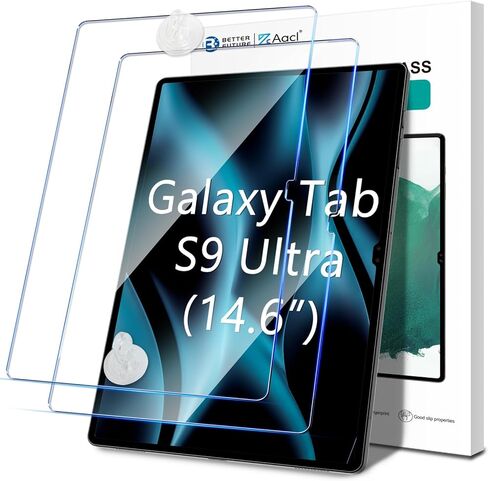 واقي شاشة AACL لهاتف Samsung Galaxy Tab S9 Ultra مقاس 14.6 بوصة، واقي شاشة لجهاز Tab S9 Ultra/Tab S8 Ultra، [سهل التركيب] [مضاد للخدش] [عبوة من قطعتين] in Kuwait