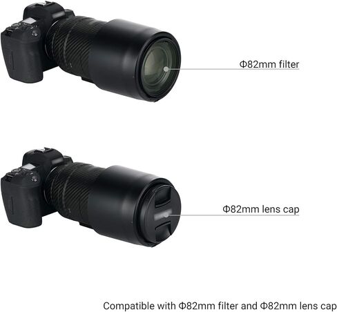 JJC Lens Hood for Canon RF 85mm f/2 Macro is STM Lens, Replaces ET-77 Hood | Reversible, Supports 67mm Filter/Lens Cap, Reduces Lens Flare & Anti-Scratches, Durable ABS in Saudi Arabia