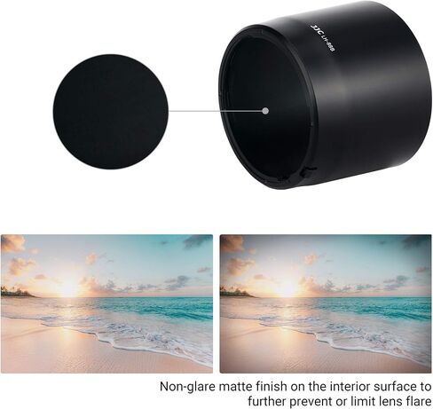 JJC Lens Hood for Canon RF 85mm f/2 Macro is STM Lens, Replaces ET-77 Hood | Reversible, Supports 67mm Filter/Lens Cap, Reduces Lens Flare & Anti-Scratches, Durable ABS in Saudi Arabia