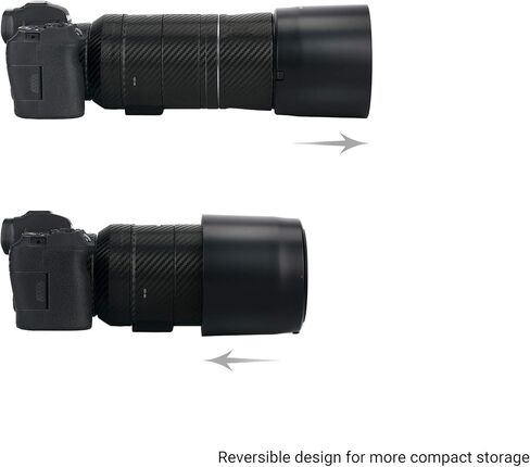 JJC Lens Hood for Canon RF 85mm f/2 Macro is STM Lens, Replaces ET-77 Hood | Reversible, Supports 67mm Filter/Lens Cap, Reduces Lens Flare & Anti-Scratches, Durable ABS in Saudi Arabia