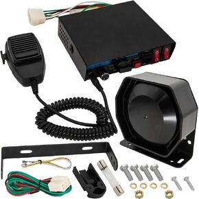 PA System for Trucks, Police Sirens for Vehicles and Police PA System for Cars Include PA Speaker, Mic System, Vehicle Siren box and 8 Tones 200-Watt Emergency Warning Siren in Saudi Arabia