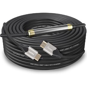 Fizttzon 4K HDMI Cable 50Ft High Speed HDMI 2.0 Cable Support 4K/60Hz,3D,1080P,18Gbps Transfer-Grey in Kuwait