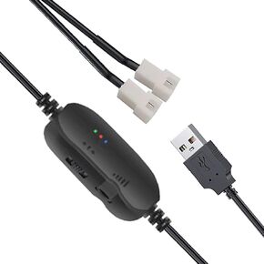 مروحة تبريد ثنائية الدبوس، وحدة تحكم في السرعة بي دبليو ام، 5 واط تيار مستمر 5 فولت، مزود طاقة مروحة USB للكمبيوتر الشخصي، سرعة بي دبليو ام 0-100% قابلة للتعديل، مع كابل مقسم ثنائي الاتجاه in Kuwait