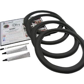 12" Foam Speaker Repair Kit, OD: 11.125", Roll OD: 10.625", Cone: 9.25", ID: 8.625", FSK-12AK (4 Pack)