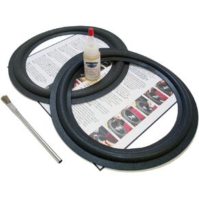 Springfield Speaker 10" Foam Surround Edge Repair Kit - 2 Speaker Kit - Fits Infinity 902-0032, 902-2673, 902-2864, 902-3061, 902-3067, 902-4208, 902-4292S, 902-4599, 902-4699, 902-5320, Many More