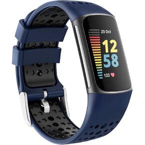 سوار SZBAMI متوافق مع أحزمة Fitbit Charge 5 للنساء والرجال، أساور معصم بديلة من السيليكون الناعم لملحقات تعقب اللياقة البدنية Charge 5 in Kuwait