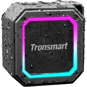 Tronsmart Groove 2 Portable Bluetooth Speaker with Extra Bass, IPX7 Waterproof Mini Shower Speaker with RGB Light, Bluetooth 5.3, 18H Playtime, Wireless Stereo Pairing, Dual EQ Modes, with Carabiner in Kuwait