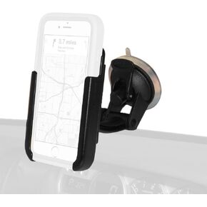 حامل تثبيت أكواب امتصاص من Amzer Crusta للواقي الأمامي، لوحة القيادة أو لوحة التحكم لهاتف iPhone 6، iPhone 6s - عبوة البيع بالتجزئة- حامل بالشفط in Kuwait