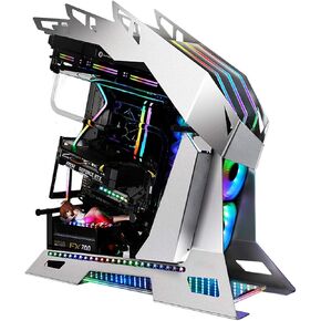 LIQIANG Desktop Computer case, Support ATX/Profile Game case/Glass Side Penetration/Support 360 Water Cooling/Double U3 in Saudi Arabia