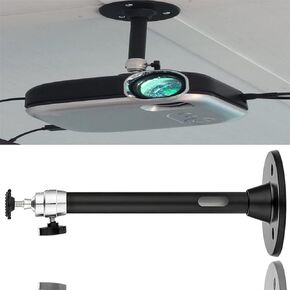 MyJell Mini Ceiling Wall Projector Mount Stand حامل دعامة جهاز العرض تحميل 11 رطلاً طول 8.5 بوصة لكاميرا العرض الصغيرة (8.5 بوصة، أسود) in Kuwait
