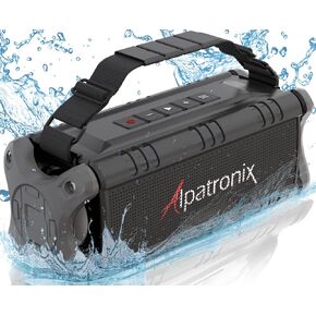 مكبر صوت بلوتوث ألباترونيكس 60 وات (80 وات كحد أقصى)، IPX6 مقاوم للماء، محمول، لاسلكي، بنك طاقة 8000 مللي أمبير في الساعة، غير يدوي، مقاوم للصدمات، TWS، DSP، ستيريو، مضخم صوت، بطاقة TF، NFC، AX500، داخلي وخارجي - أسود in Kuwait