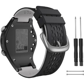 Two-in-One Color band for Garmin Approach S2/S4, Silicone Starp Replacement Watch Band for Garmin Approach S2/S4 Watch, Black
