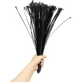 NewNewStar 14.6" 100Pack Heavy Duty Nylon Cable Zip Ties, 50 lb Test, 4.8mm Wide and 370mm Long (Black) in Saudi Arabia