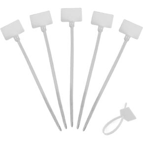 100 Pcs Write on Tags Wire Zip Ties Cable Mark Tags Nylon Power Marking Label (100pcs) in Saudi Arabia