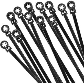 xingo 100pcs 4 بوصة سلك السيارة التعادل الأشرطة النايلون دفع جبل ربط الكابل، 18 رطلا قوة الشد، zipties الحبل الذاتي قفل لصناعة البناء المنزلية صناعة السيارات الإلكترونية in Kuwait