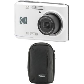 حزمة الكاميرا الرقمية Kodak PIXPRO FZ45 Friendly Zoom (أبيض) مع حقيبة الكاميرا (عنصران) in Saudi Arabia