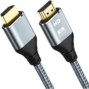 HDMI Cable 4K 1 Foot, 4K 60HZ High Speed 18 Gbps HDMI 2.0 Cable,HDR, HDCP 2.2/1.4, 3D, 2160P,1080P 28AWG HDMI Cord for UHD Samsung TV,Monitor, PS4/3, Xbox One