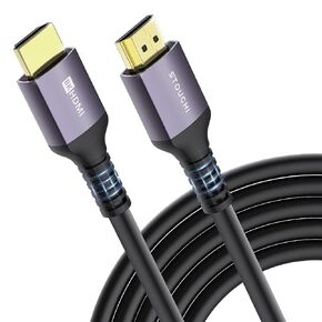 Stouchi 8K HDMI 2.1 Cable 8ft (2-Pack) 48Gbps 4K@120Hz | Ultra High Speed | eARC | Reduce Screen Tearing & Lag | Triple-tin Shielding | 30AWG Copper Wire | Nylon Braided in Saudi Arabia