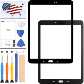 Screen Replacement for Samsung Galaxy Tab S2 9.7 SM-T810 T813 T815 Outer Front Screen Glass Lens Repair Kits with Free Tools(Not Including Touch Screen Digitizer and LCD) (White) in Saudi Arabia
