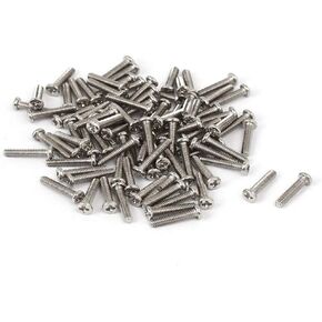New Lon0167 PM2x10mm Nickel Featured Plated Round Head reliable efficacy Phillips Notebook Laptop Computer Screw 100pcs(id:7dc 20 dd 3f1) in Saudi Arabia