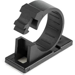 StarTech 100 Adhesive Cable Management Clips, Black, TAA, Sticky (CBMCC2) in Kuwait