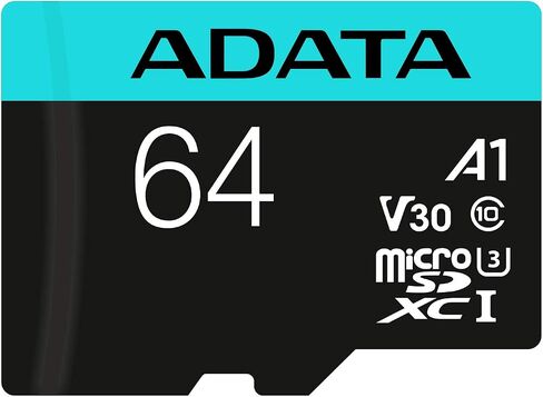 ADATA 256GB Premier Pro microSDXC/SDHC UHS-I Memory Card with Adapter - C10, U3, V30, 4K, A2, Micro SD - AUSDX256GUI3V30SA2-RA1 (256GB) in Saudi Arabia